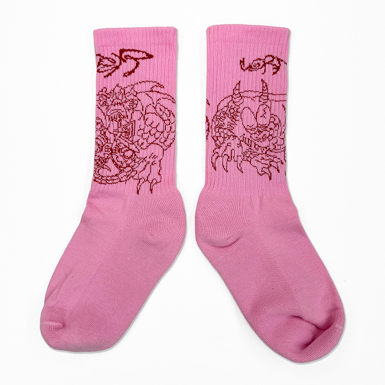  オリジナル編みソックス 