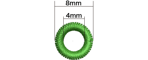 刺繍ワッペン キーホルダー 80mm×80mm以内 (5個セット) (品番WAP-80-3)