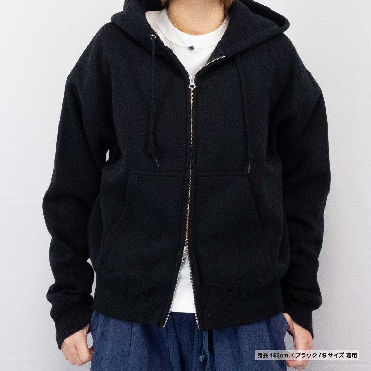 United Athle ユナイテッドアスレ 10.0オンス T/C ボックスシルエット スウェット フルジップ パーカ (裏起毛)(品番5621-01)