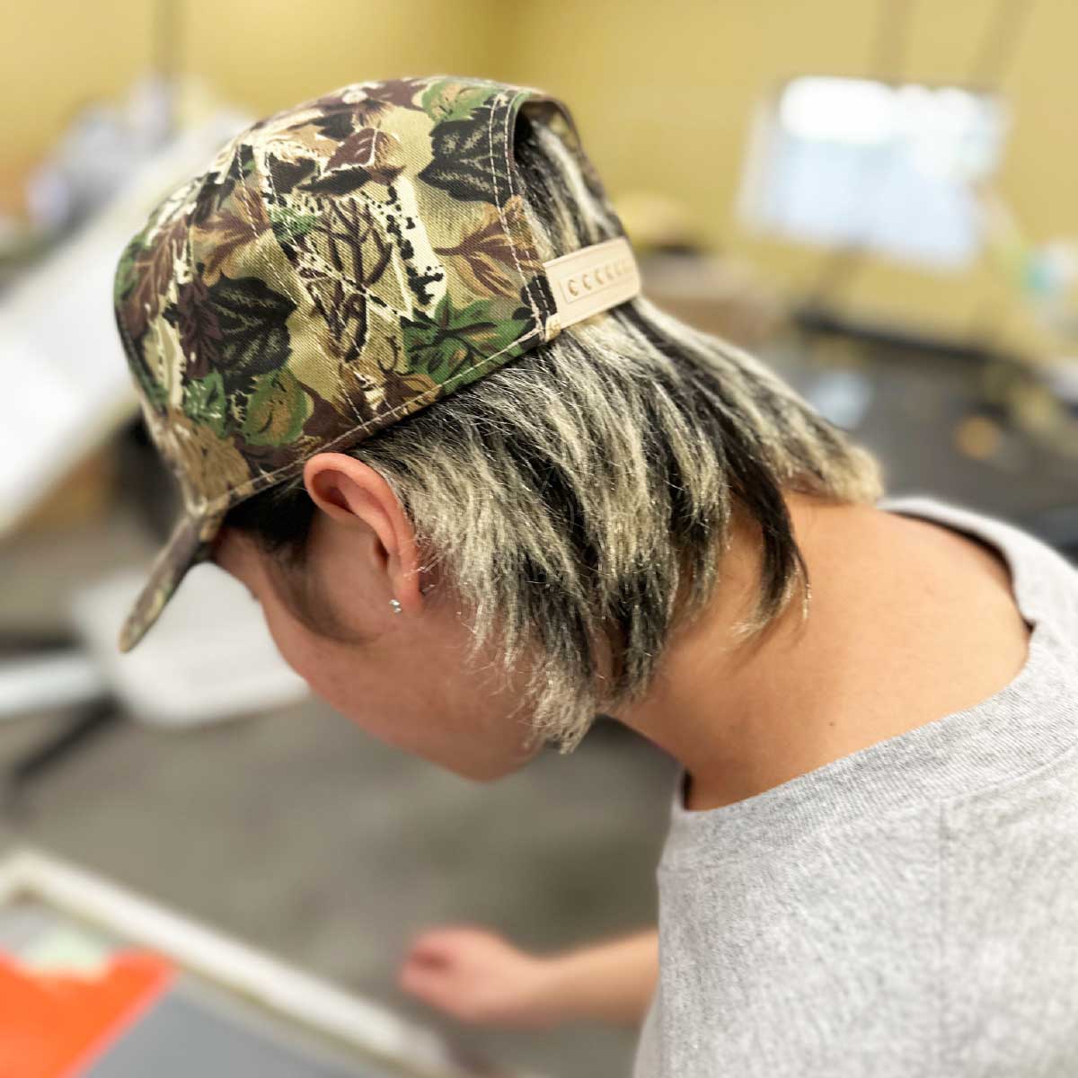 OTTO オットー カモフラージュ 5パネル ミッドプロファイル ベースボールキャップ (品番46-047)