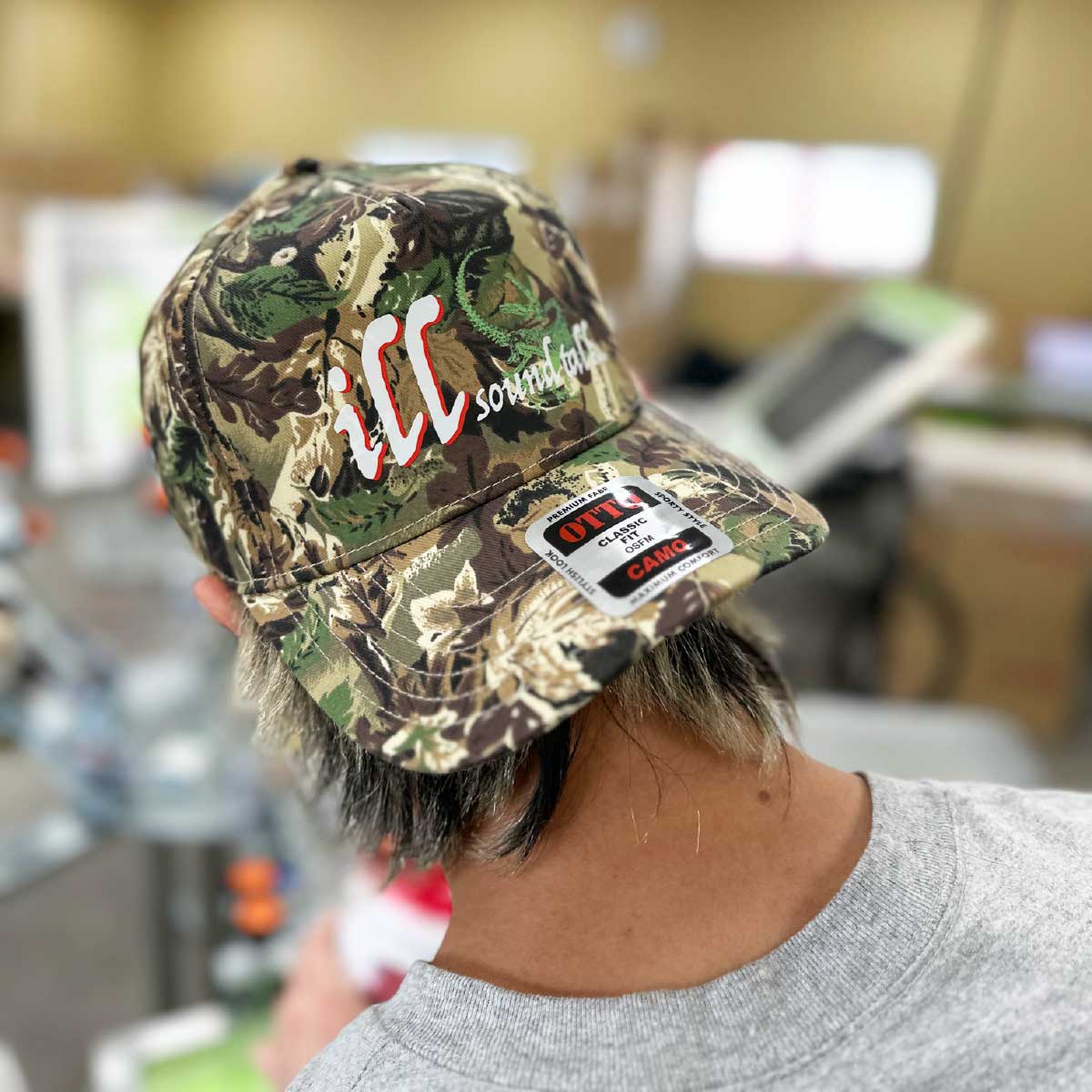 OTTO オットー カモフラージュ 5パネル ミッドプロファイル ベースボールキャップ (品番46-047)