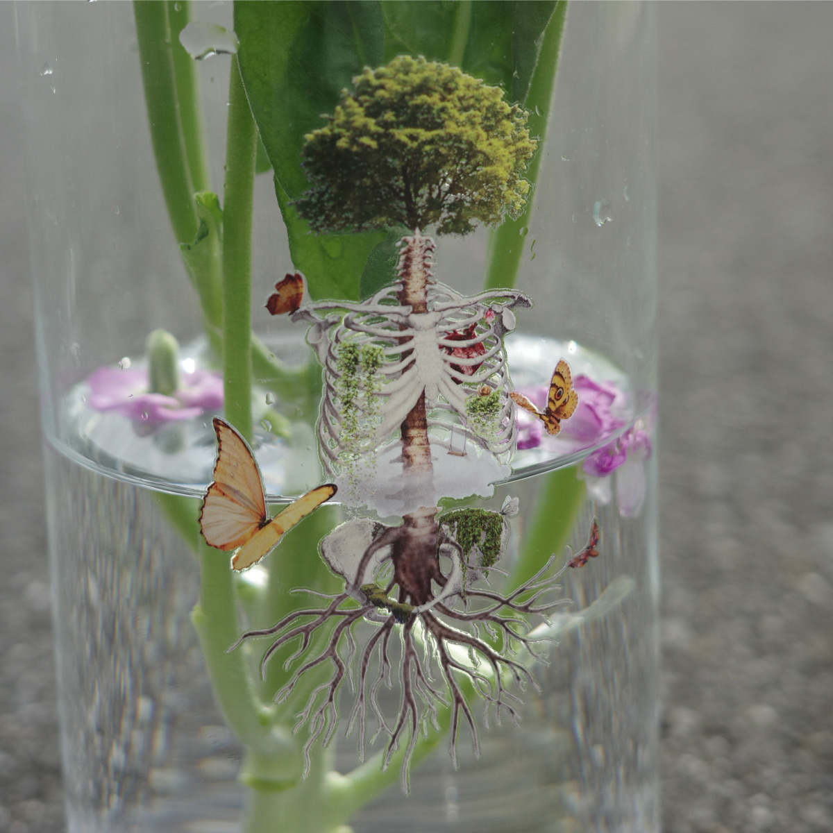 花瓶 CORNER PRINTING | IKEA イケア CYLINDER シリンデル 花瓶