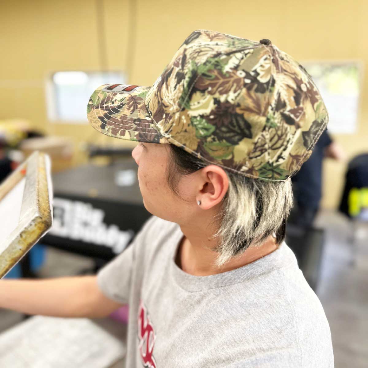 OTTO オットー カモフラージュ 5パネル ミッドプロファイル ベースボールキャップ (品番46-047)