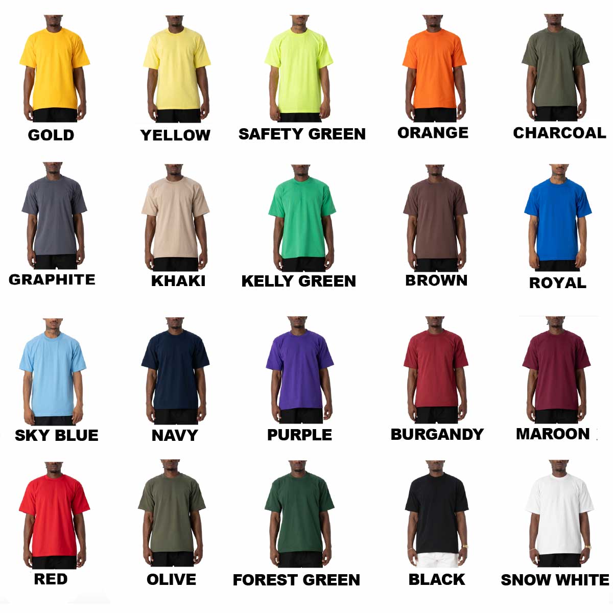 PROCLUB プロクラブ 6.5 oz ヘビーTシャツ (品番PROC-T0041_PCHeavy101)