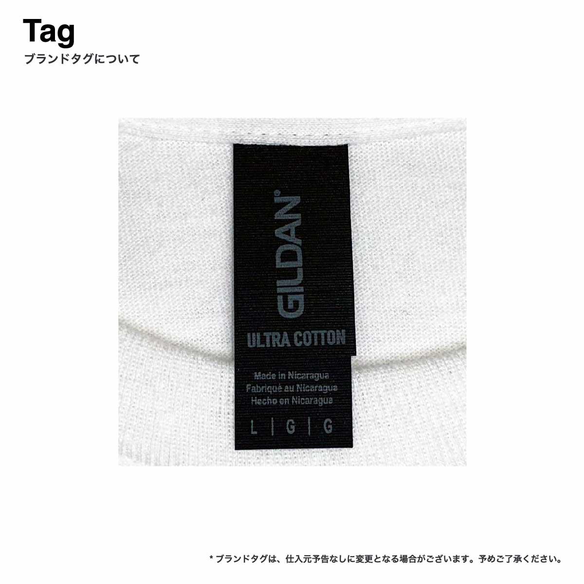 GILDAN ギルダン 6.0 oz ウルトラコットン ロングスリーブ Tシャツ リブあり (品番2400)