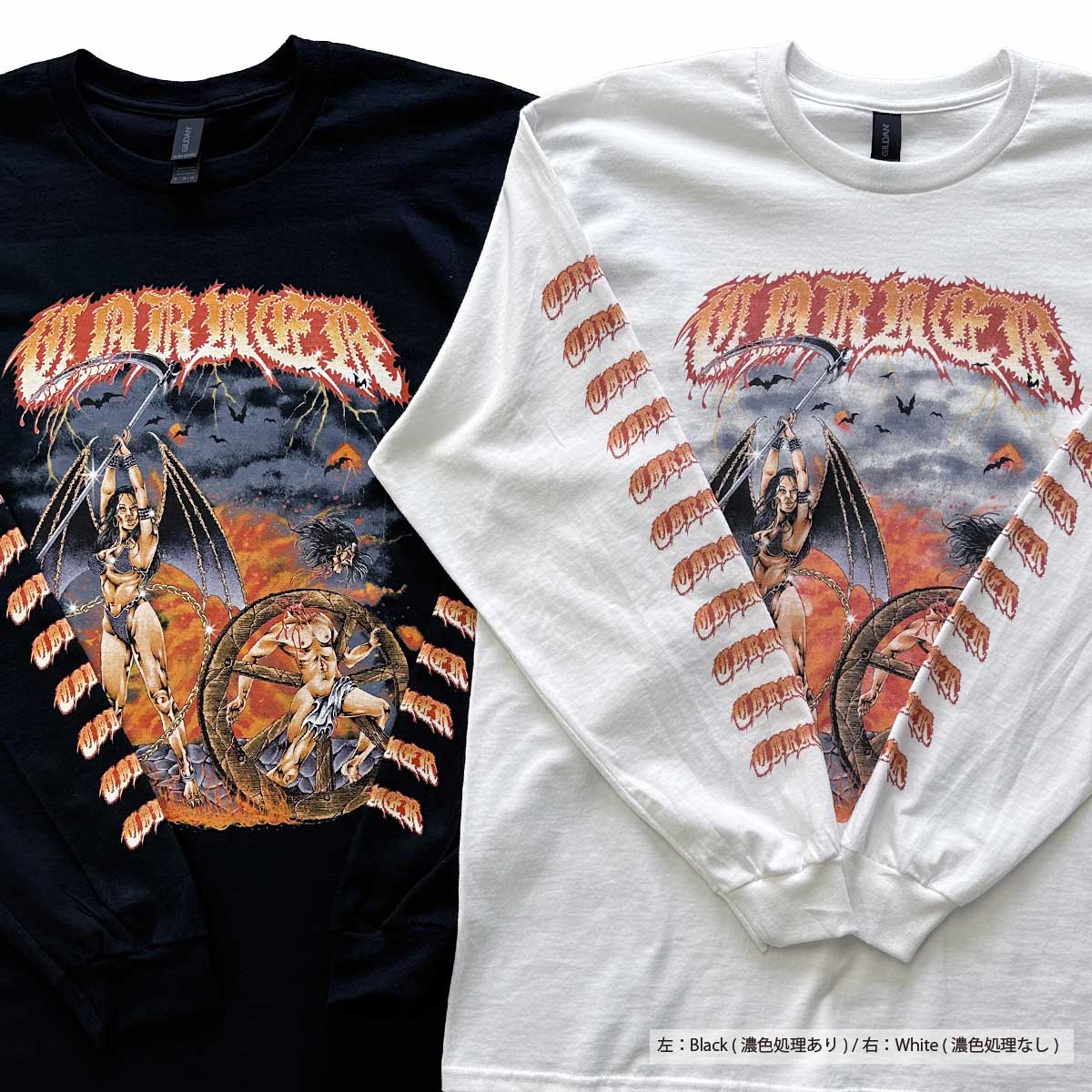 GILDAN ギルダン 6.0 oz ウルトラコットン ロングスリーブ Tシャツ リブあり (品番2400)