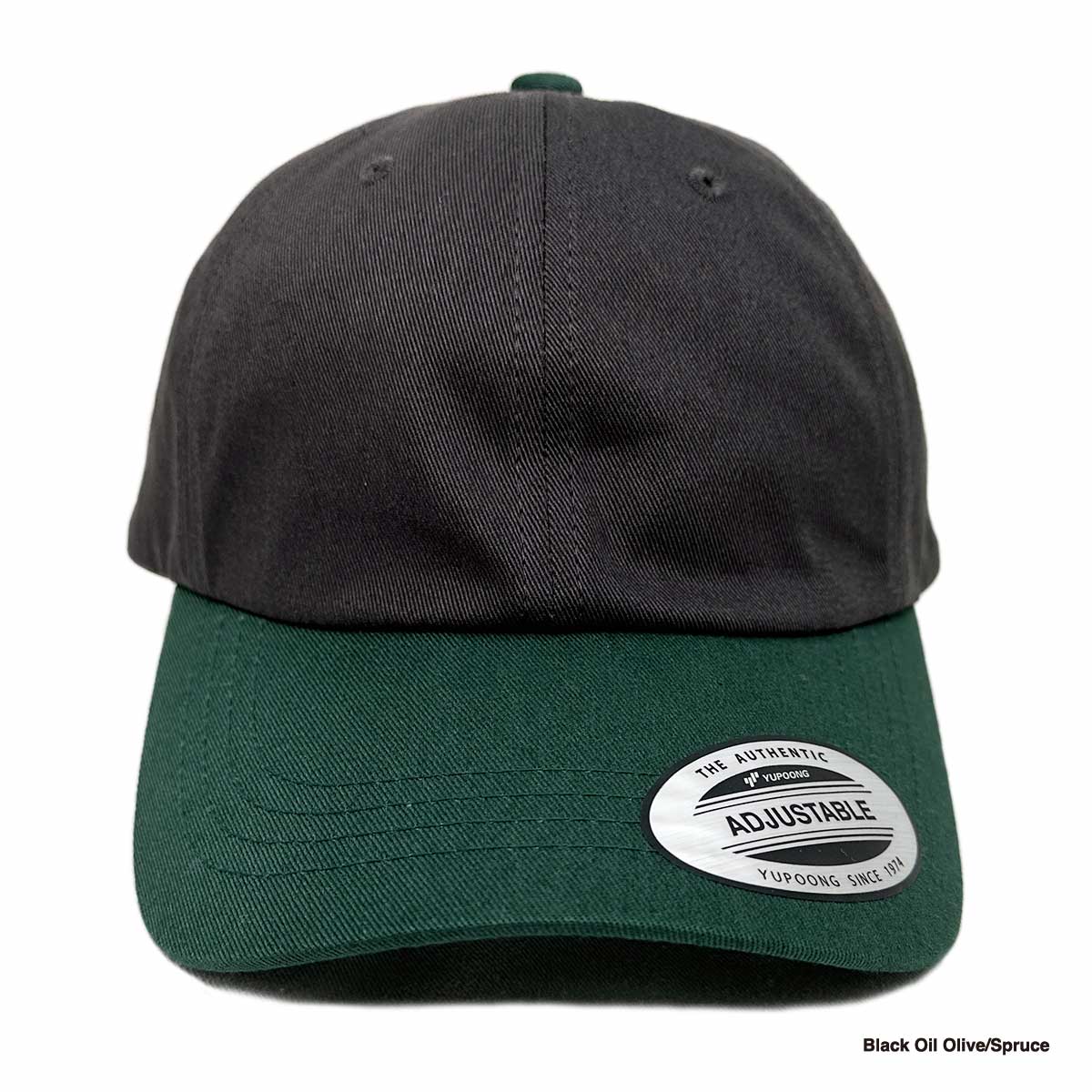 Yupoong 6-Panel Low-Profile Cotton Twill Two-Tone Cap [Via Transport Special Order] (#6245CM-VIA-Z)