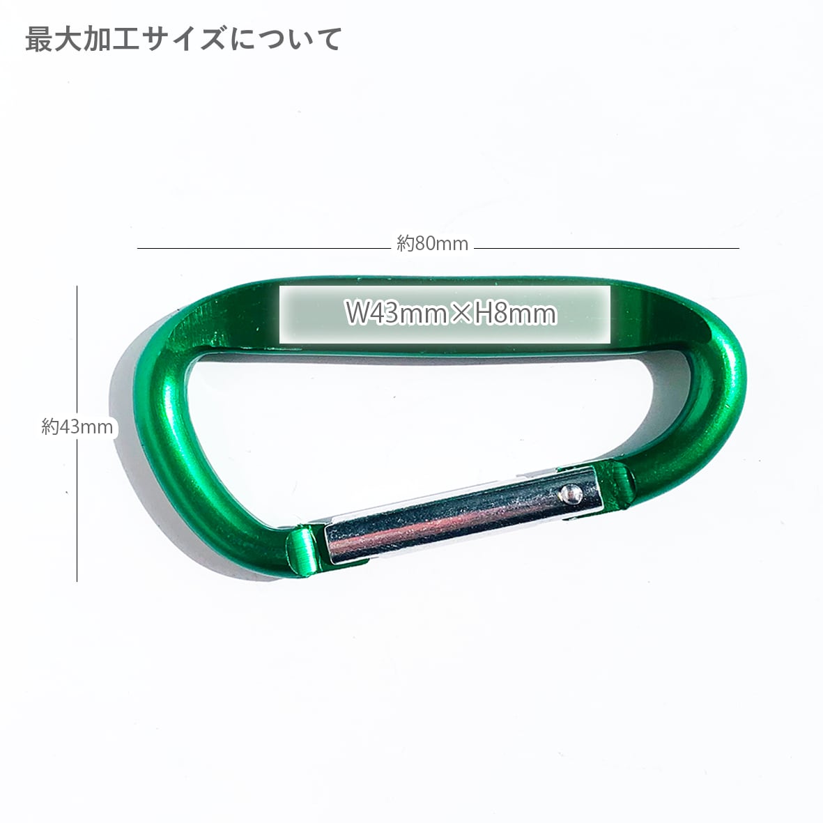Laser Carabiner Large Size カラビナ Lサイズ (2個セット) (品番LCLS-2)