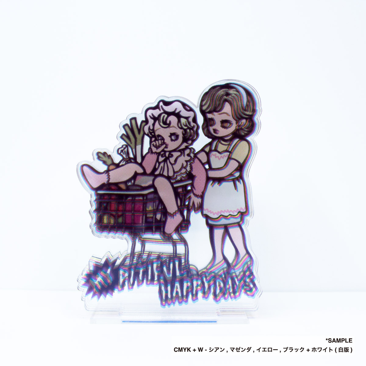 CMYKレイヤーアクリルスタンド (品番ACR-CMYK)