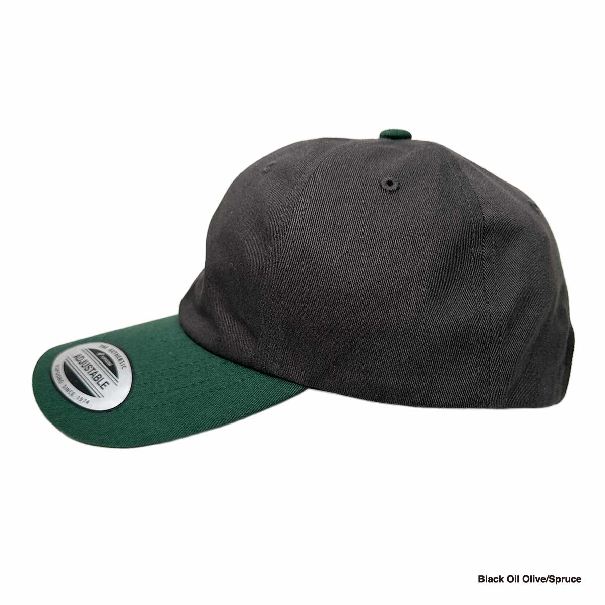 Yupoong 6-Panel Low-Profile Cotton Twill Two-Tone Cap [Via Transport Special Order] (#6245CM-VIA-Z)