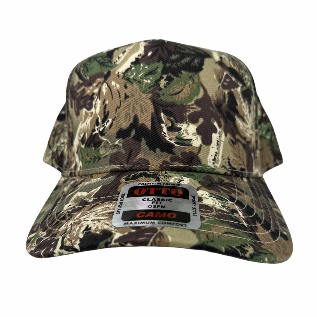 OTTO オットー カモフラージュ 5パネル ミッドプロファイル ベースボールキャップ (品番46-047)