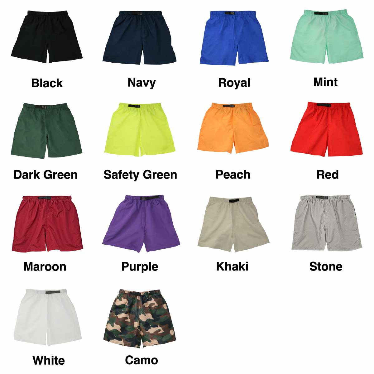 Cobra Caps Microfiber All Purpose Shorts (#AS2-SHORTS)