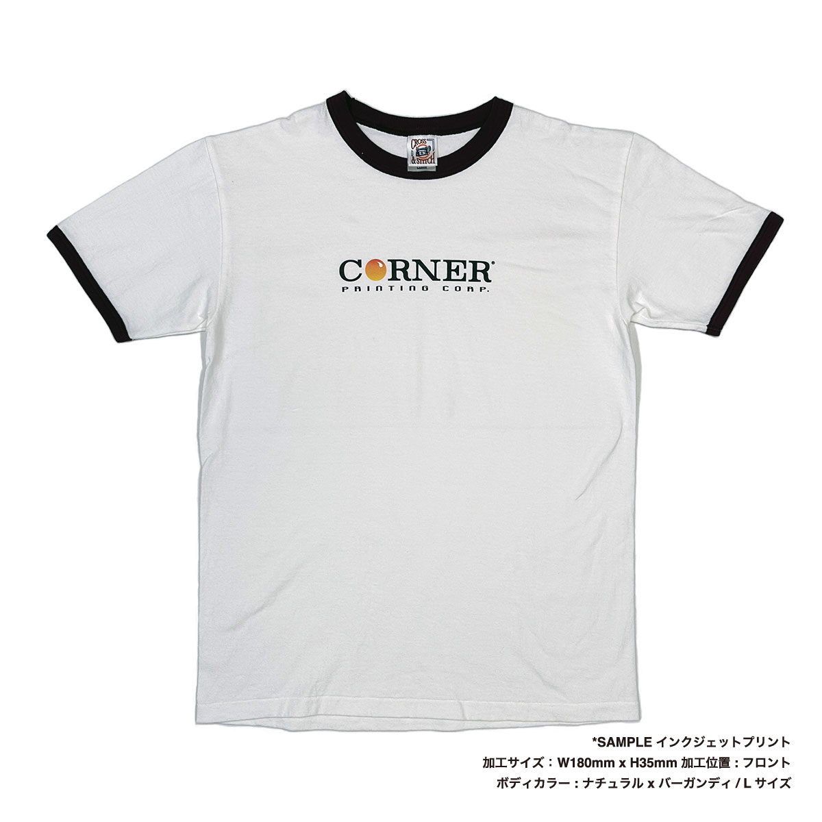 CROSS & STITCH クロスアンドスティッチ 6.2 oz オープンエンド マックスウェイト リンガーTシャツ (品番OE1121)