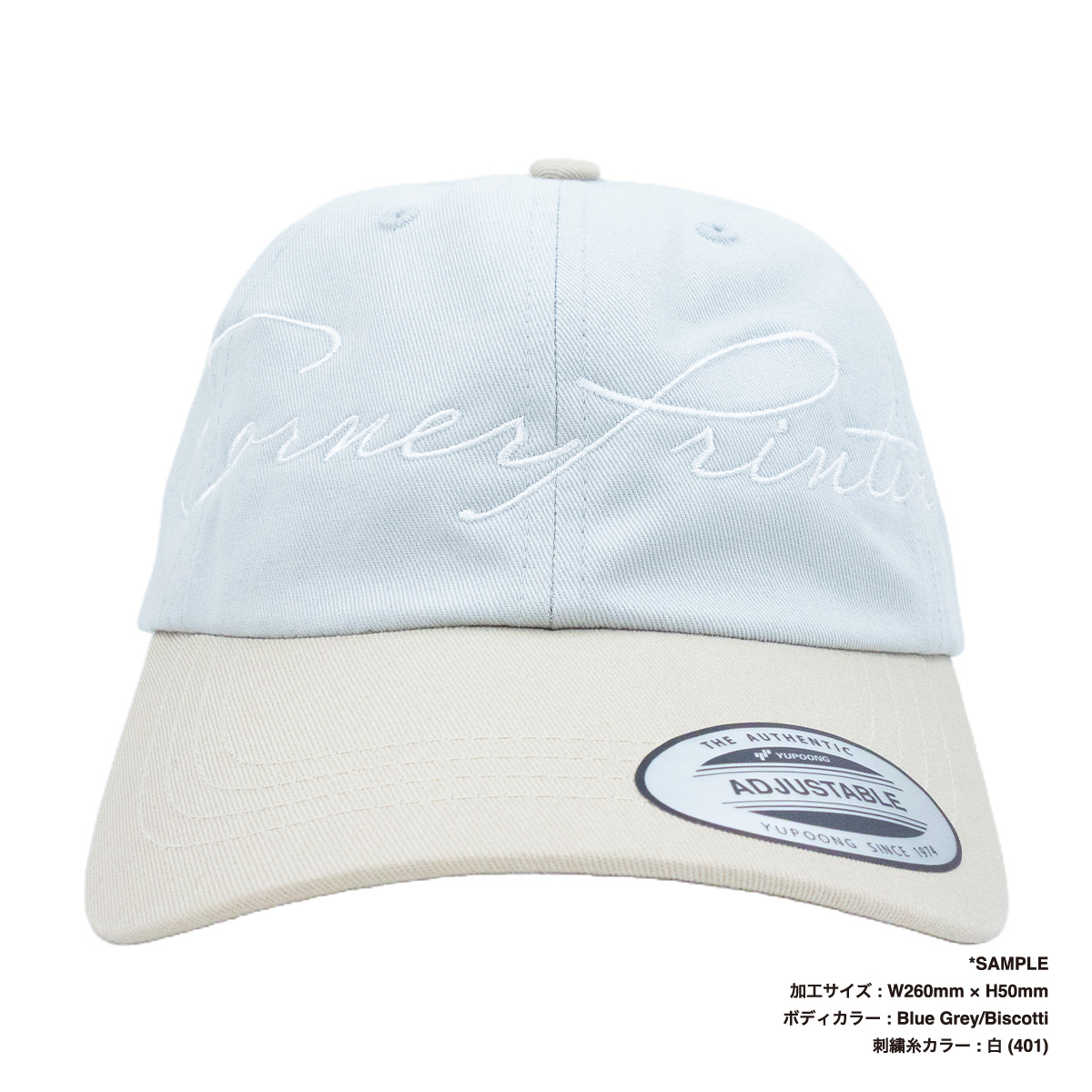 Yupoong 6-Panel Low-Profile Cotton Twill Two-Tone Cap [Via Transport Special Order] (#6245CM-VIA-Z)