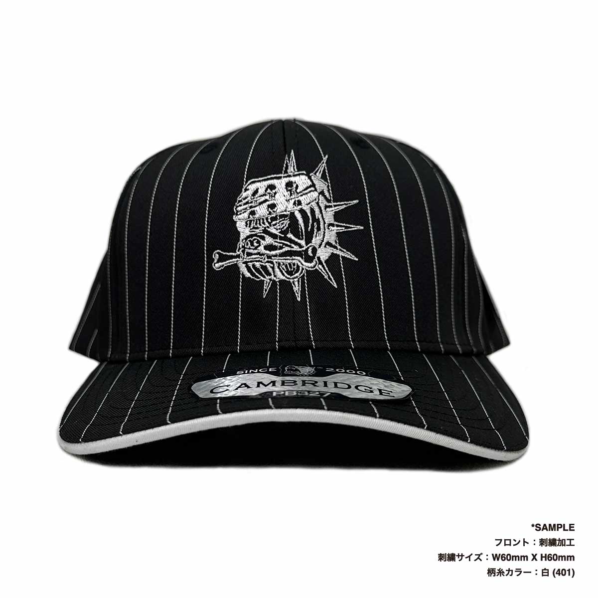 PITBULL ピットブル 6-Panel Pinstripe Snapback Hat (品番PB327-O)