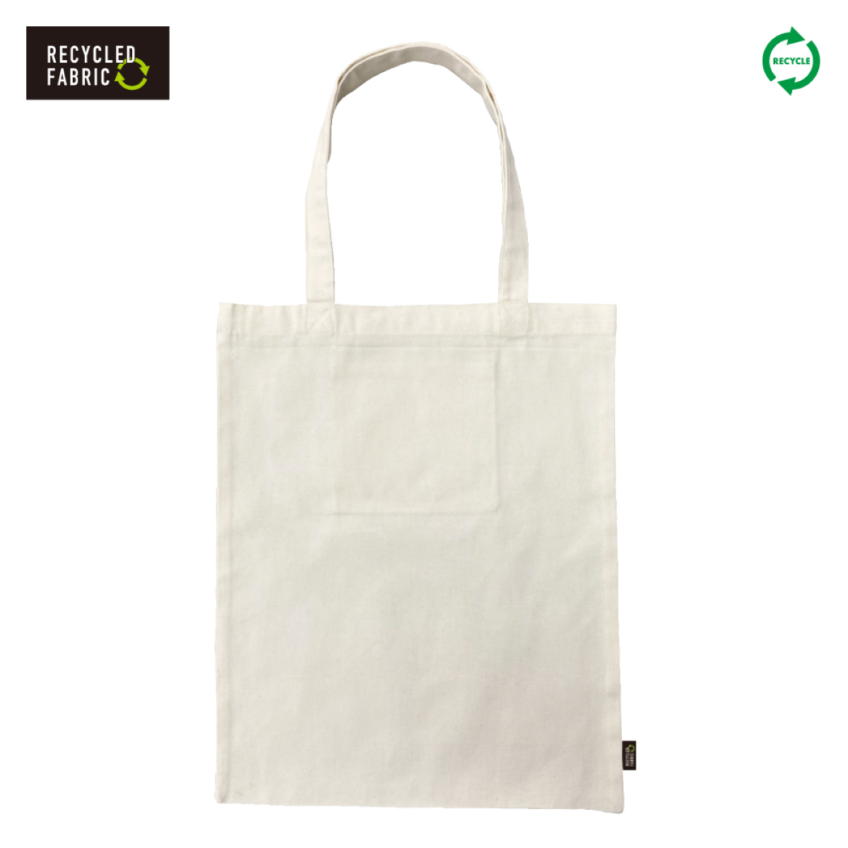 SLOTH 7.0 oz Recycled Cotton Pocketable Tote Bag <Recycled Fiber> (#ST2102)