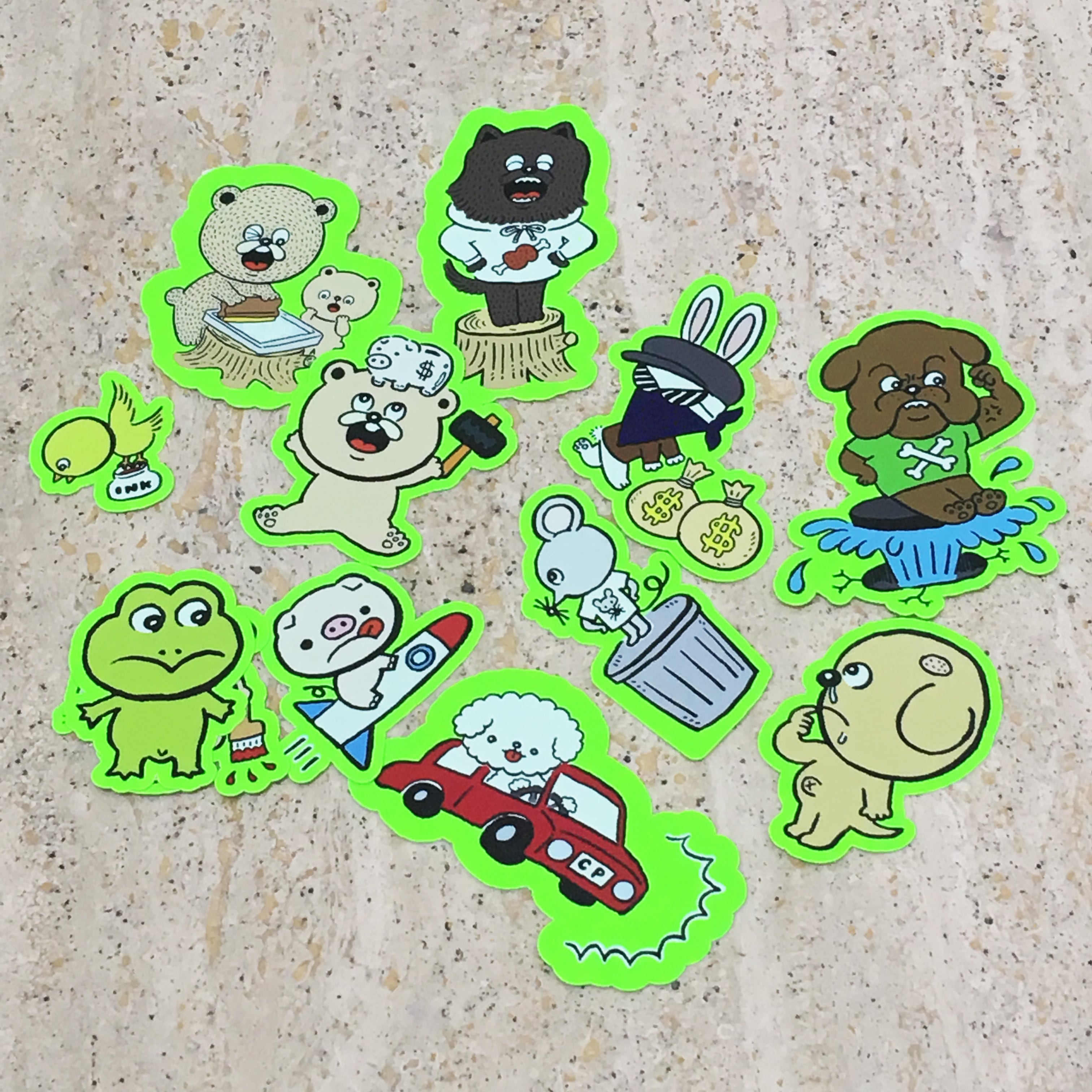 フルカラーステッカー (A4範囲内フリー) (品番STI-A4)