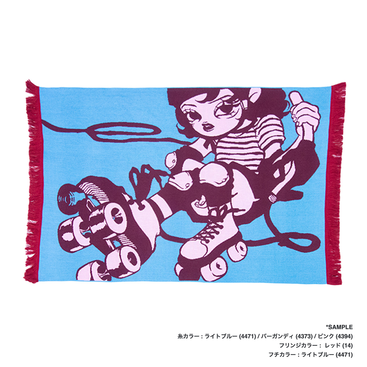 USA製 LAアーティスト 大判 POP ラグ ブランケット USA製 LA