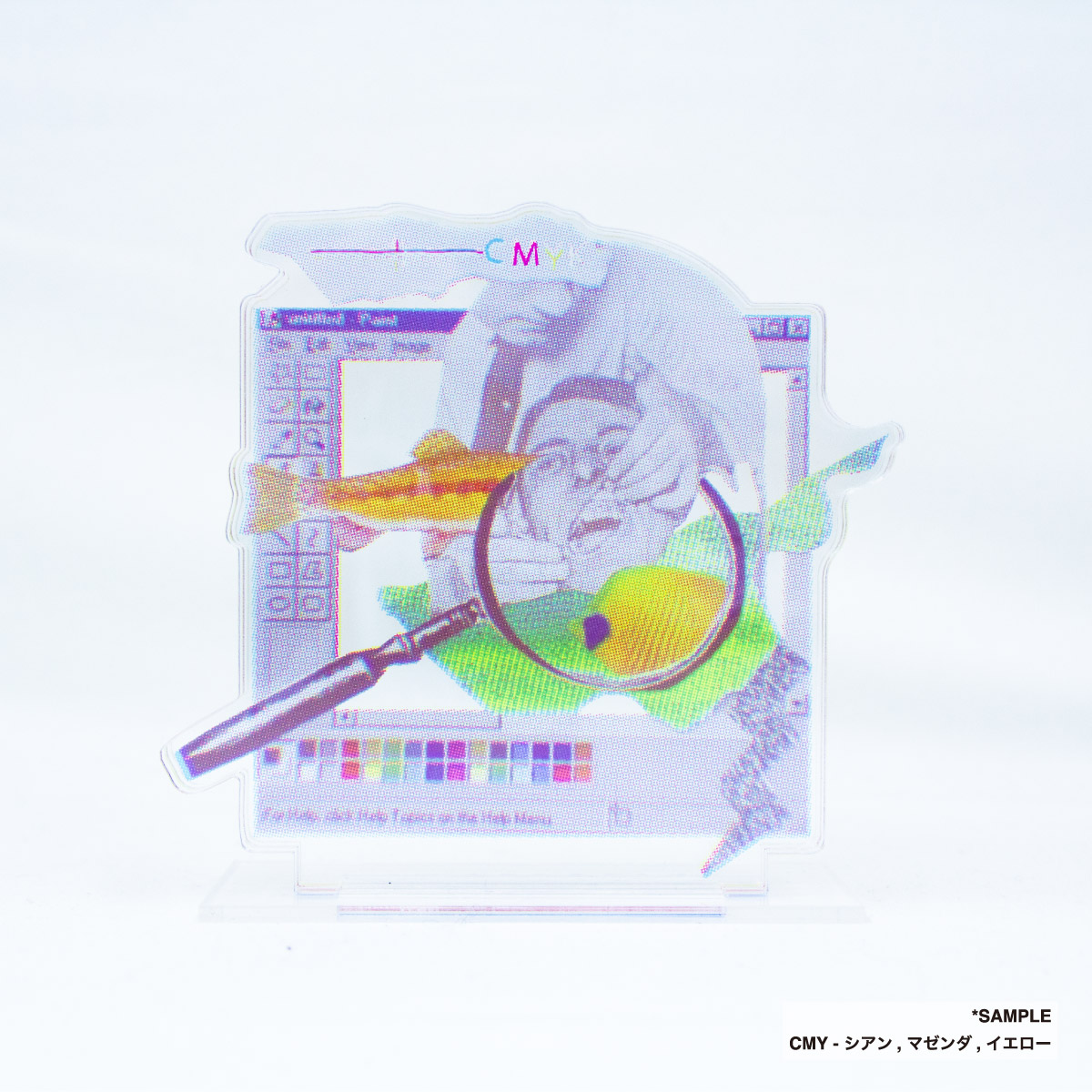 CMYKレイヤーアクリルスタンド (品番ACR-CMYK)