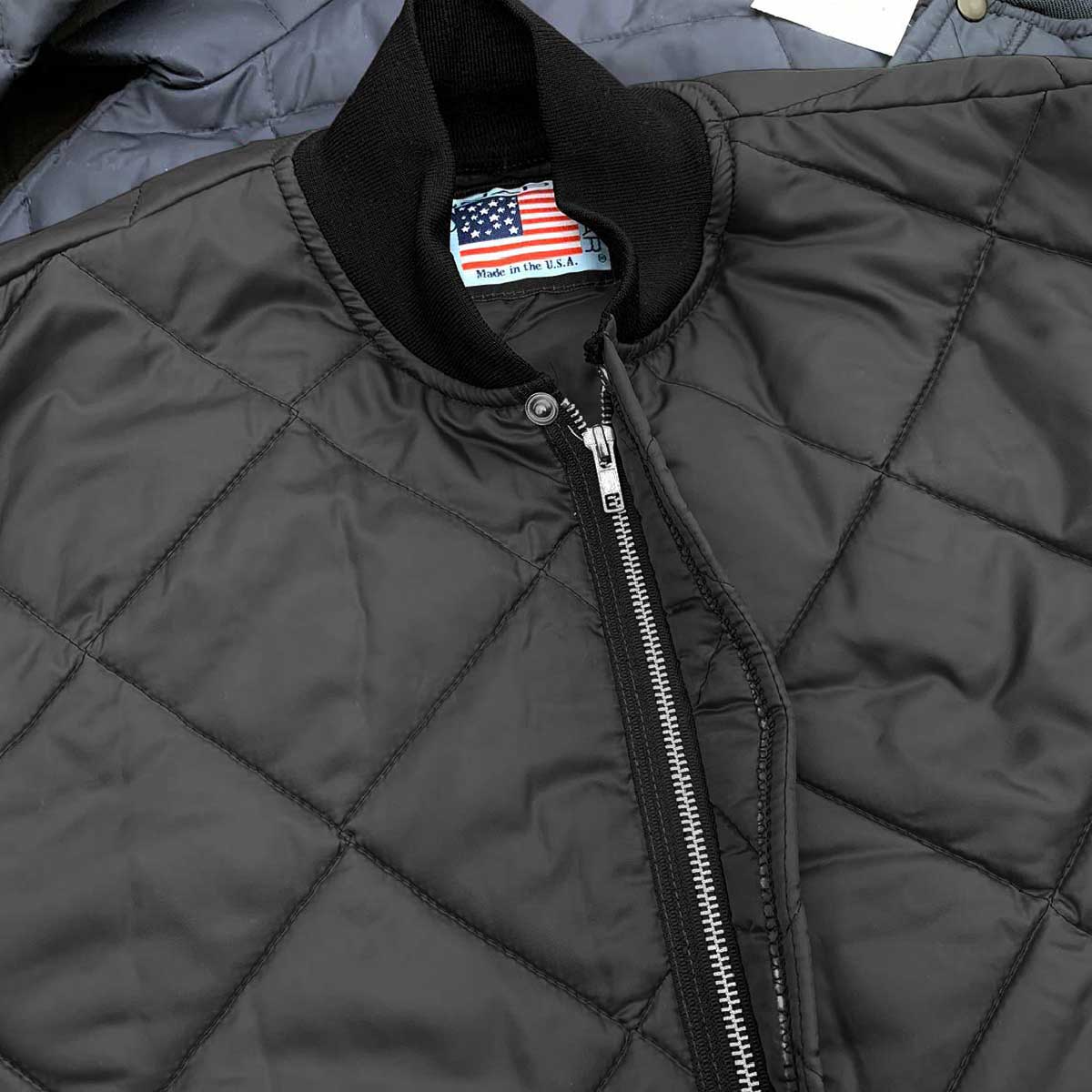 【在庫限りSALE】SNAP'N'WEAR スナップンウェア Quilted Jacket with Knit Collar and Cuffs, Domestic (品番1000US)