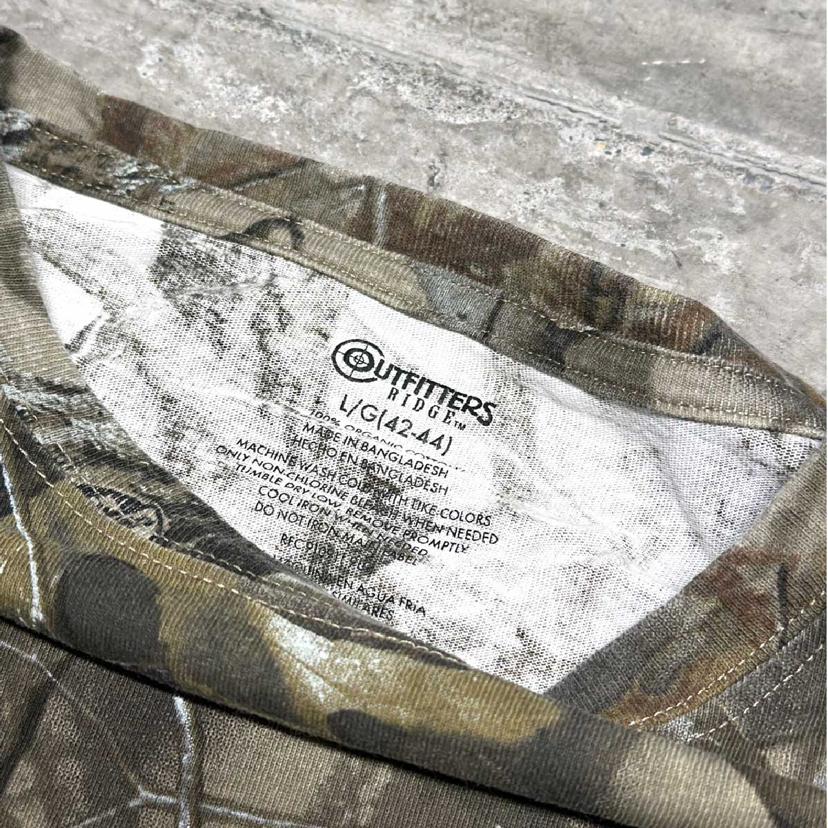 OUTFITTERS RIDGE/USED - Real Tree Camo L/S T-shirt (品番CU126)