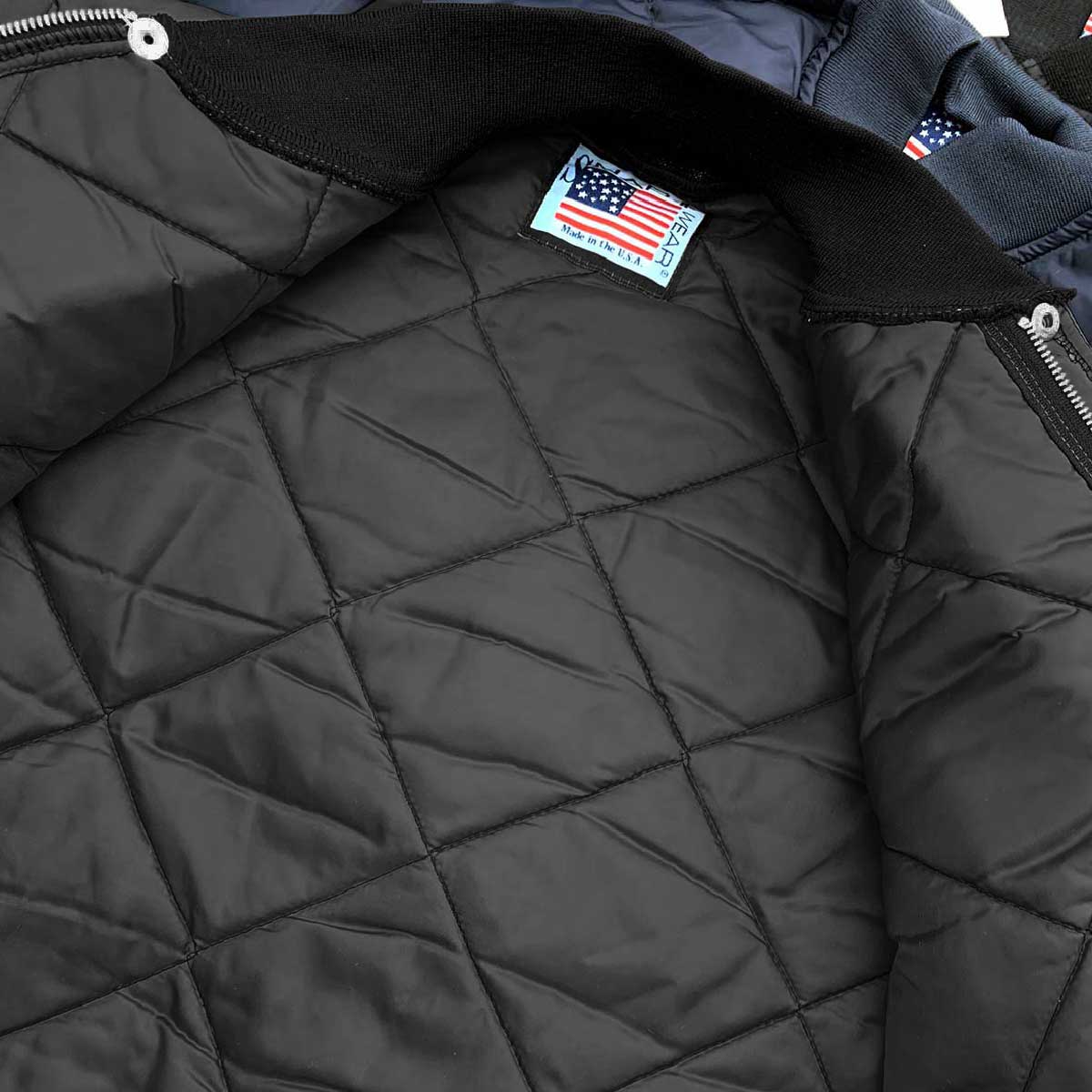 【在庫限りSALE】SNAP'N'WEAR スナップンウェア Quilted Jacket with Knit Collar and Cuffs, Domestic (品番1000US)