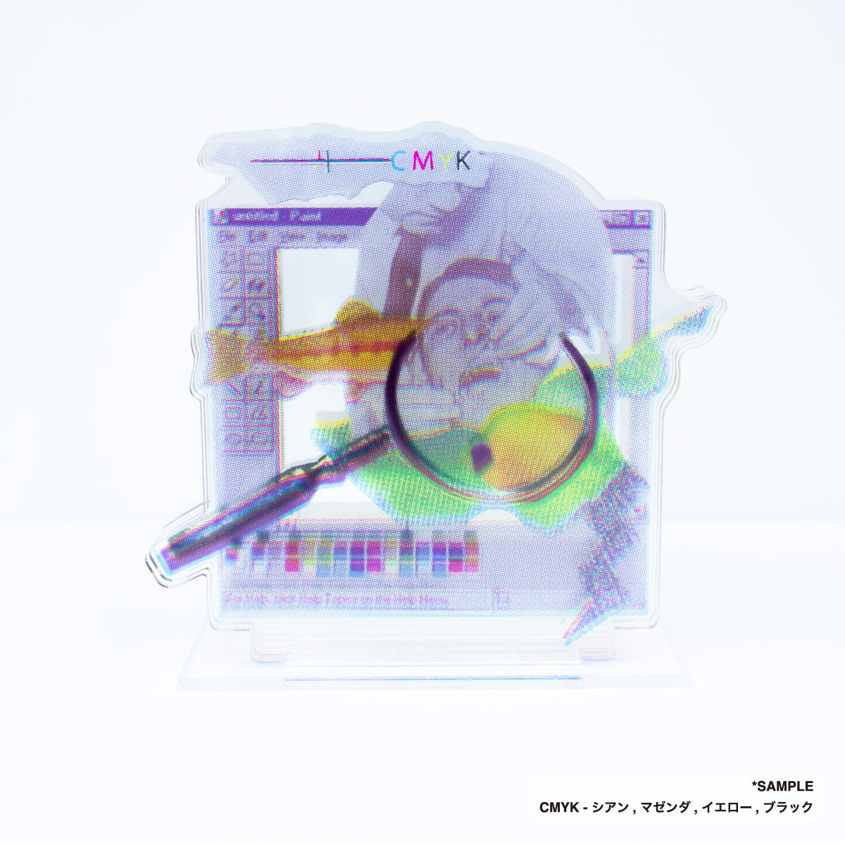 CMYKレイヤーアクリルスタンド (品番ACR-CMYK)