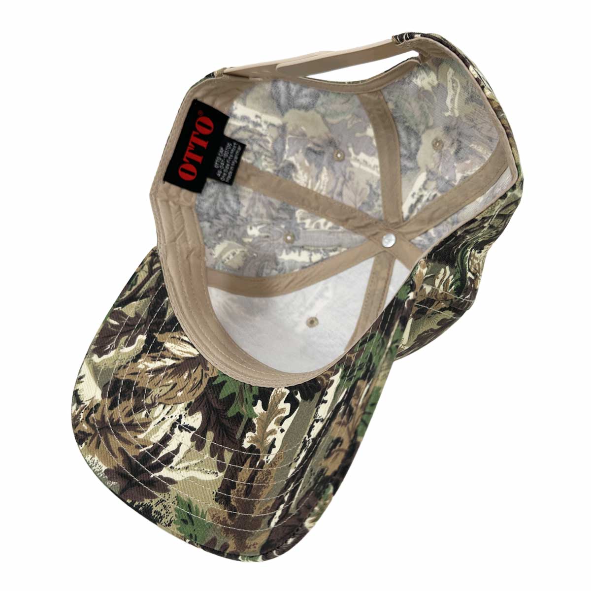 OTTO オットー カモフラージュ 5パネル ミッドプロファイル ベースボールキャップ (品番46-047)