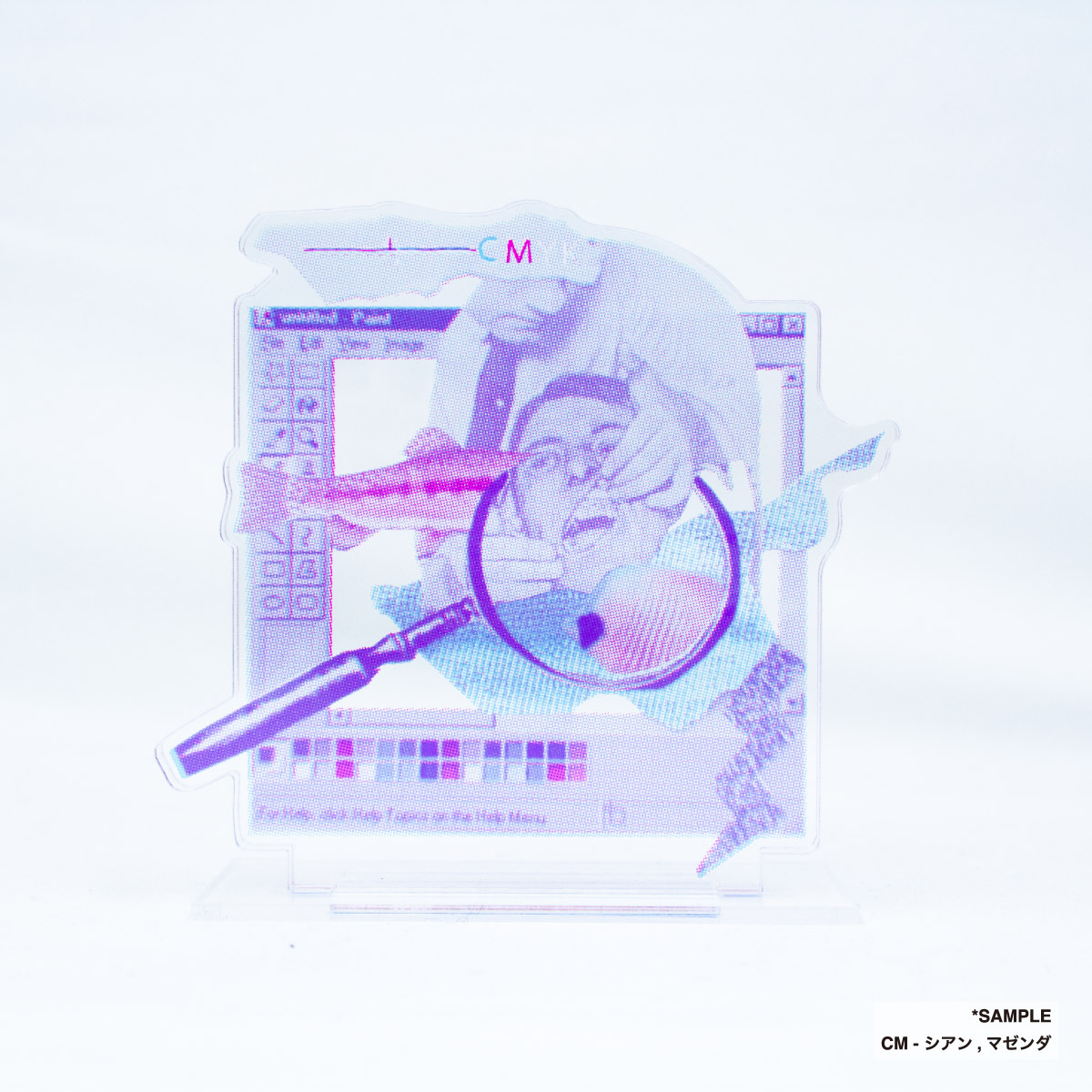 CMYKレイヤーアクリルスタンド (品番ACR-CMYK)