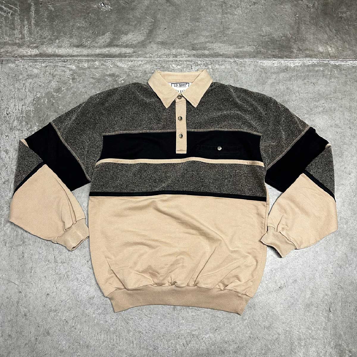 CLANK/USED - Long Sleeve PoloShirt (#CU055)