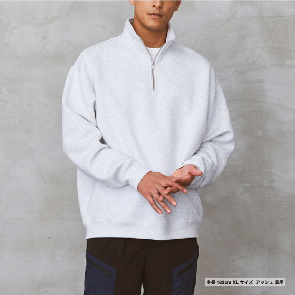 フロッグゴルフクラブhalf zip loose fit sweatshirt フロッグゴルフクラブhalf zip loose fit sweatshirt