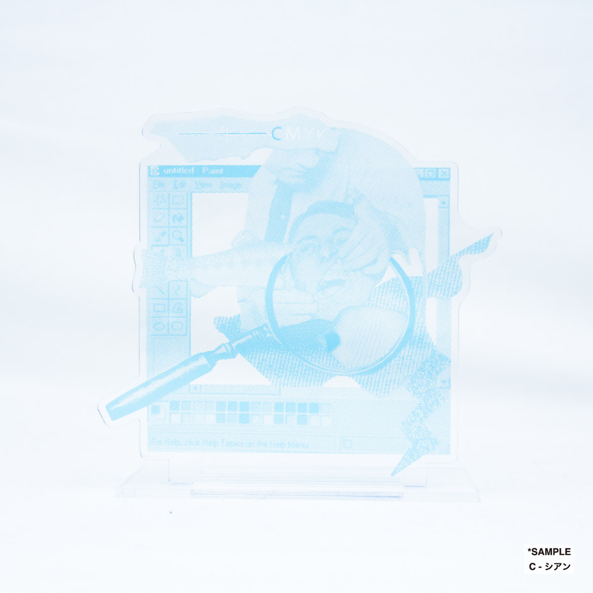 CMYKレイヤーアクリルスタンド (品番ACR-CMYK)