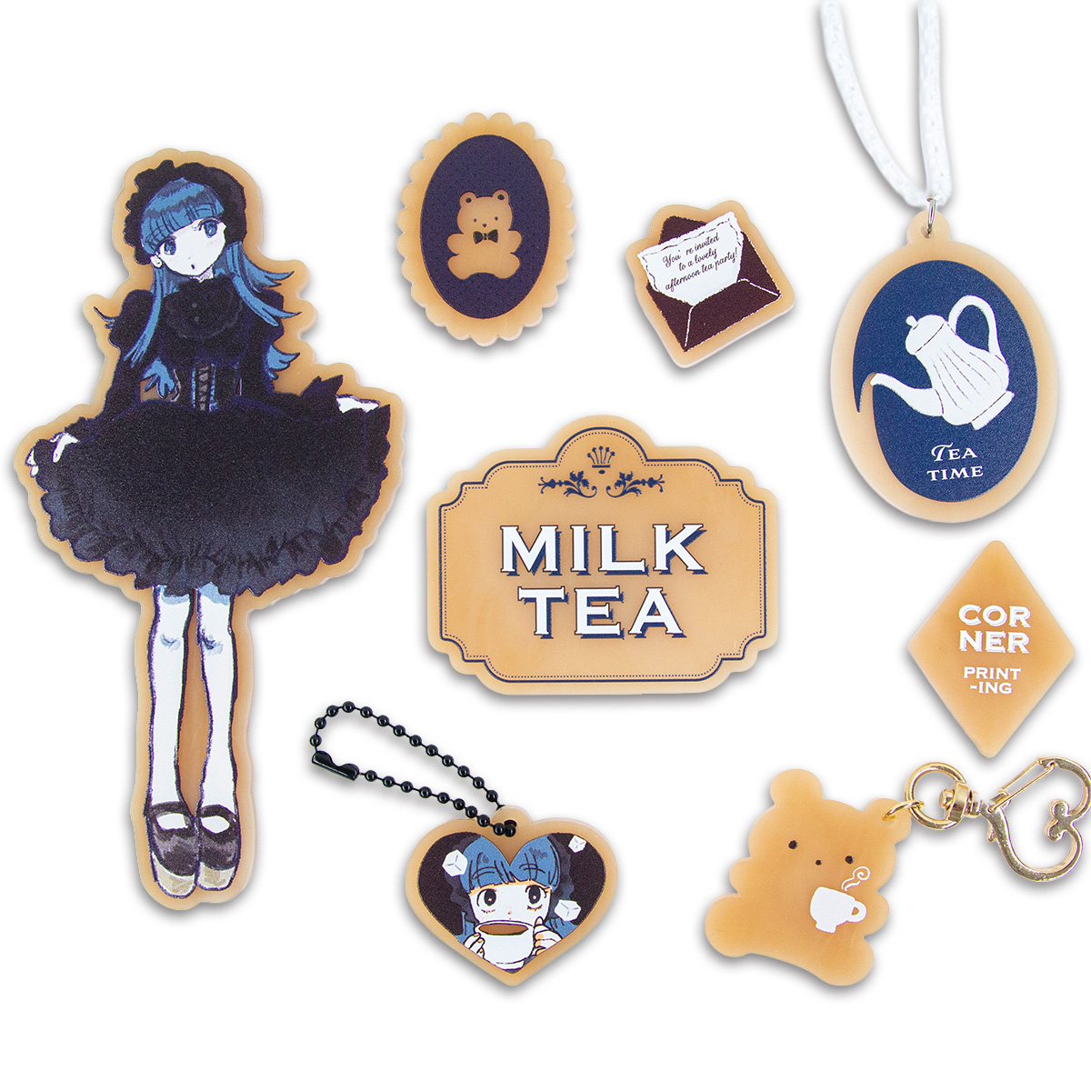 アクリルキーホルダー (A4範囲内フリーカット) (品番ACR-KA4)