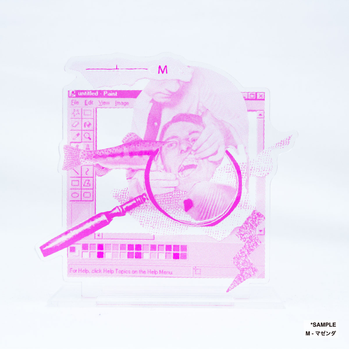 CMYKレイヤーアクリルスタンド (品番ACR-CMYK)