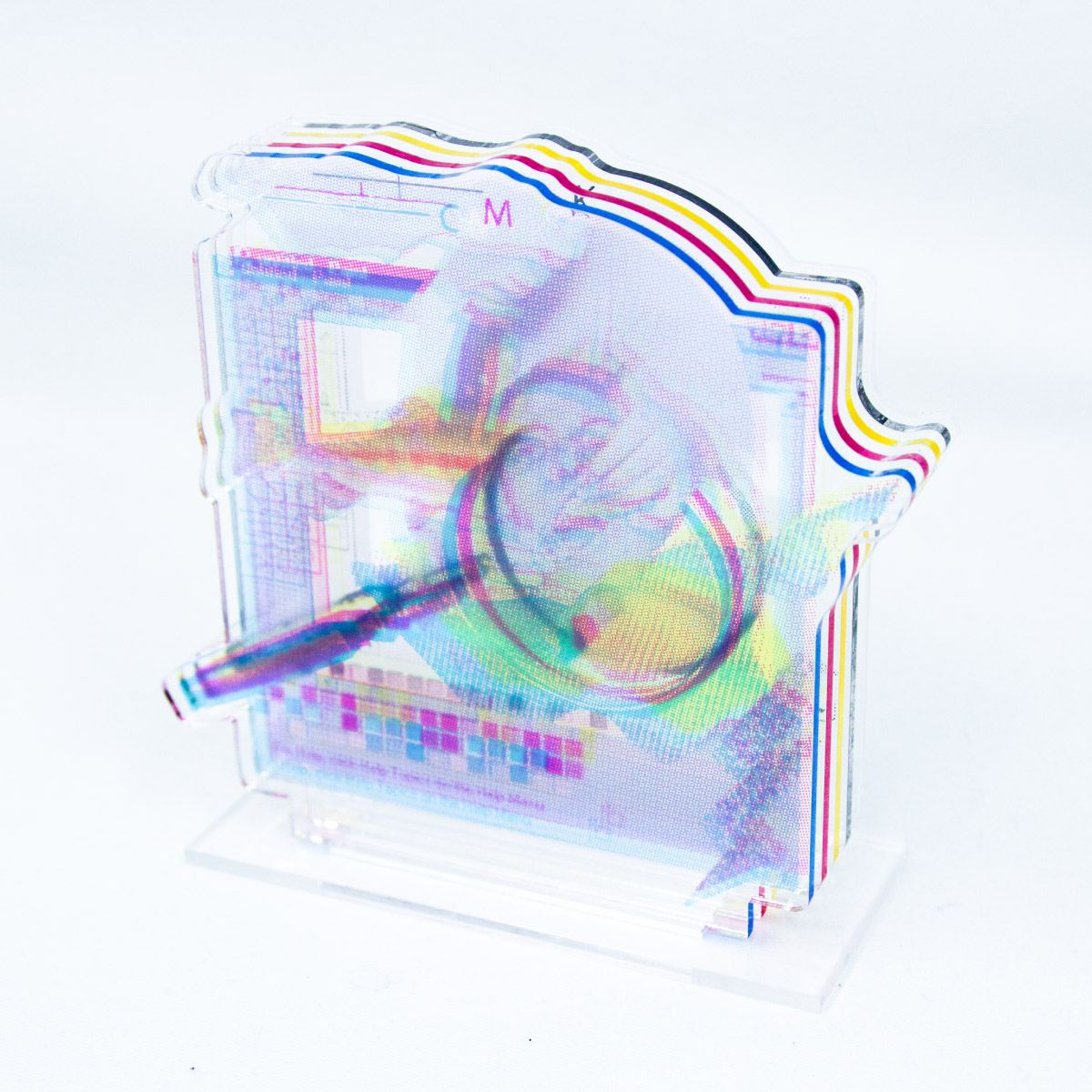CMYKレイヤーアクリルスタンド (品番ACR-CMYK)