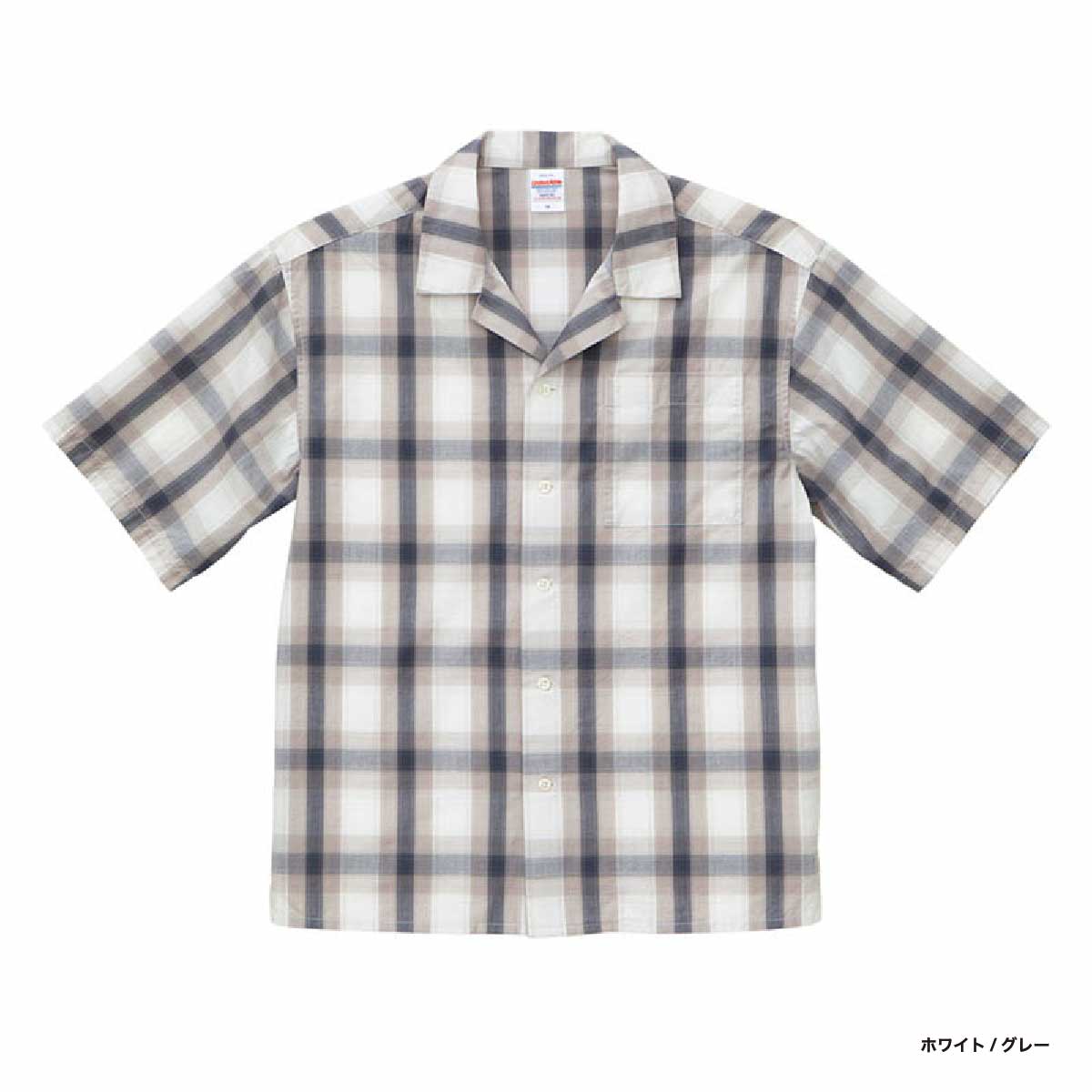 United Athle ユナイテッドアスレ コットン オープンカラー ショートスリーブ シャツ (品番1693-01)