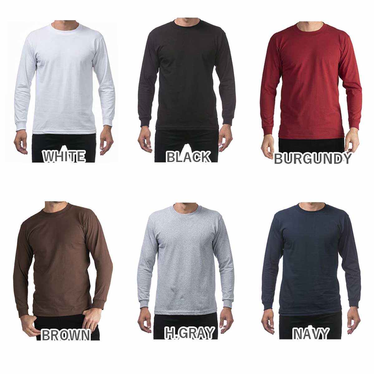 PROCLUB プロクラブ 5.9 oz Comfort Cotton Long Sleeve T-shirt (品番119US)