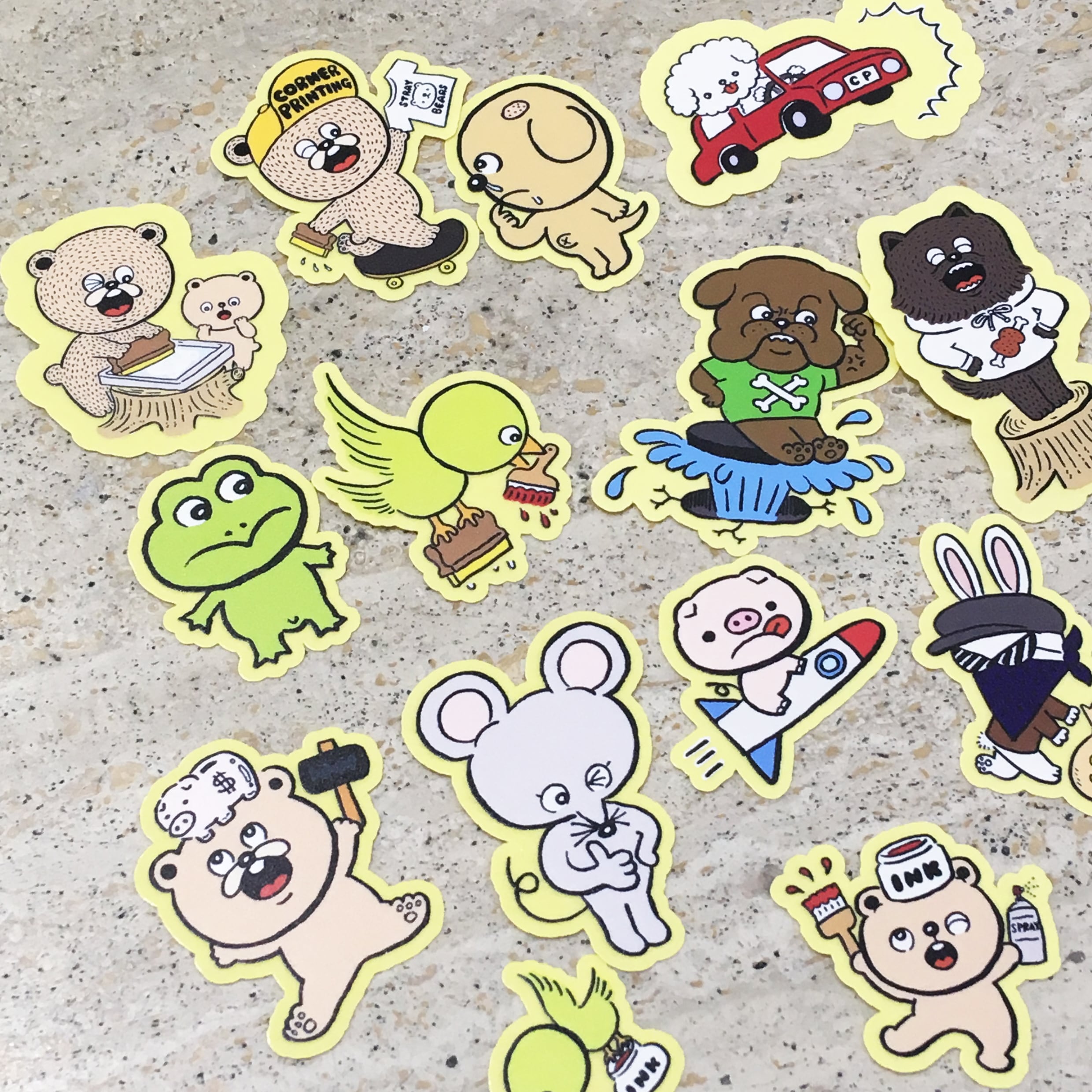 フルカラーステッカー (A4範囲内フリー) (品番STI-A4)