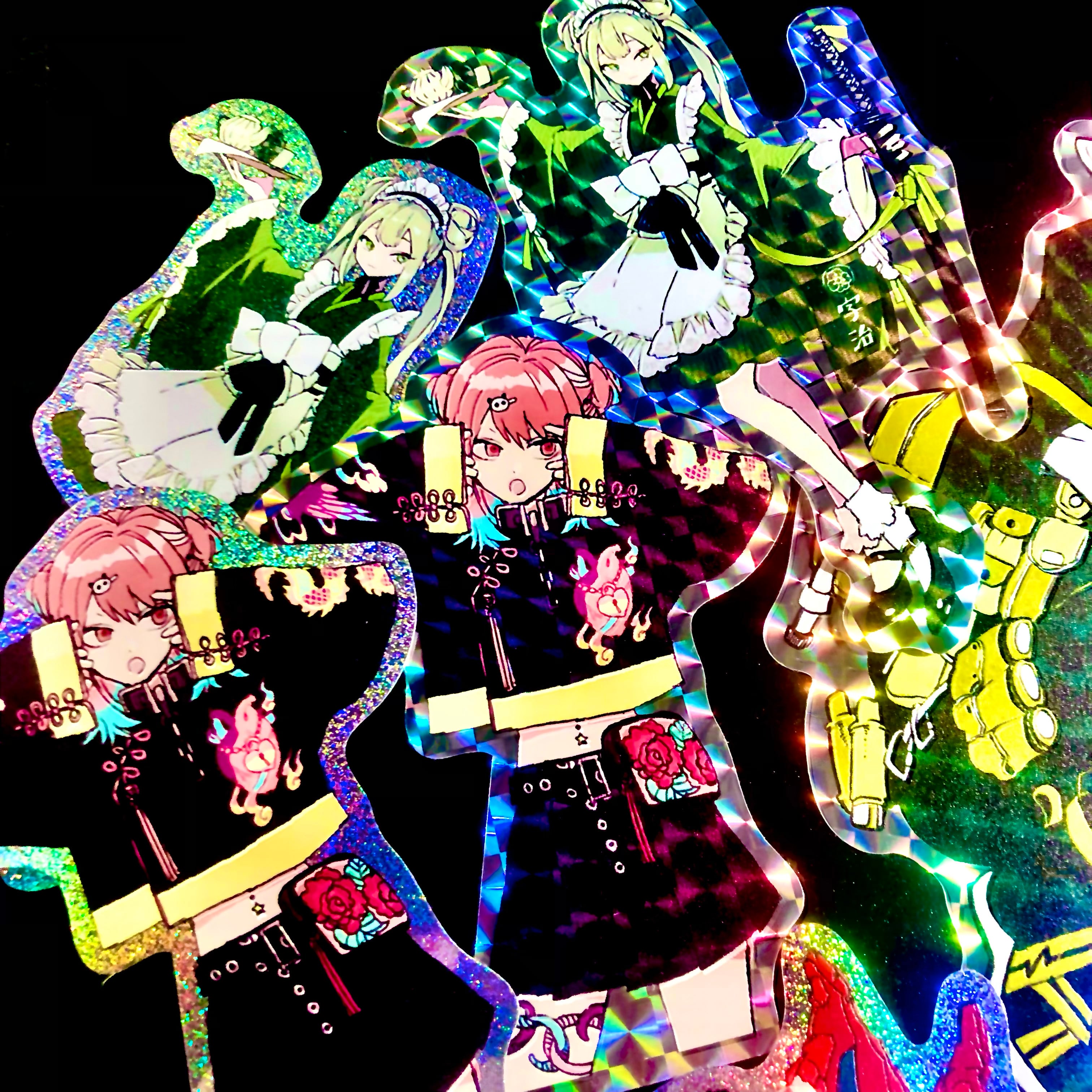 フルカラーステッカー (A4範囲内フリー) (品番STI-A4)