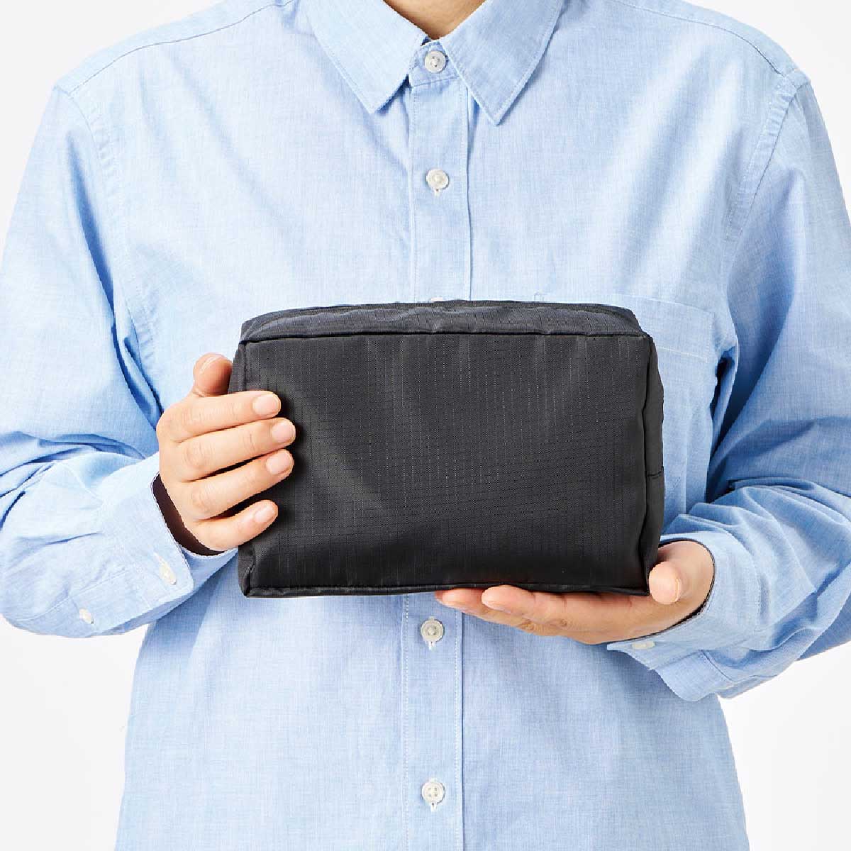 リップストップスクエアポーチ(L)(品番TP-0062)