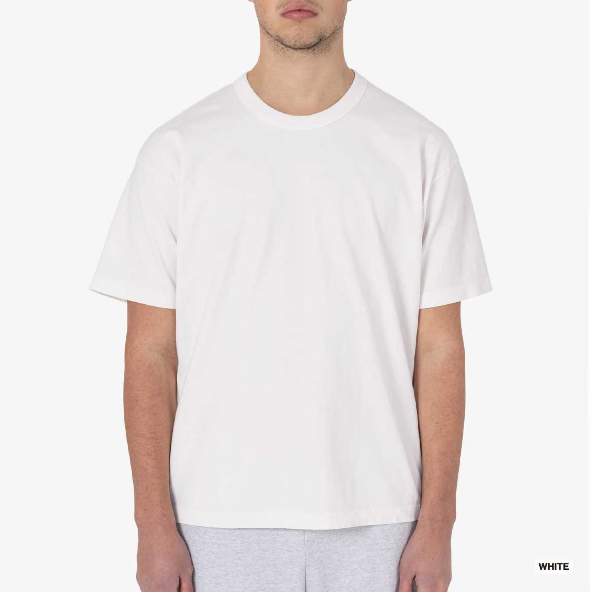 LOS ANGELES APPAREL Short Sleeve Binding Garment Dye T-Shirt 8.5oz [*Domestic]  (#1203GD-Z)