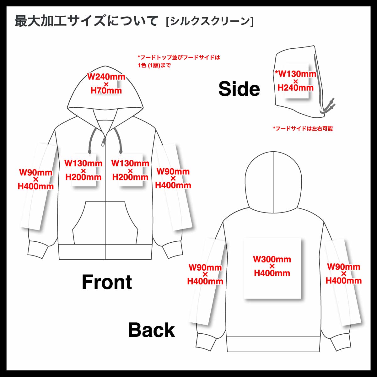 United Athle ユナイテッドアスレ 10.0オンス T/C ボックスシルエット スウェット フルジップ パーカ (裏起毛)(品番5621-01)