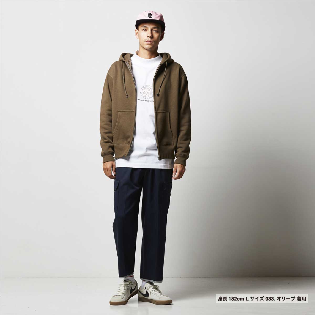 United Athle ユナイテッドアスレ 10.0 oz T/C スウェット フルジップ パーカ (裏起毛) (品番5620-01)