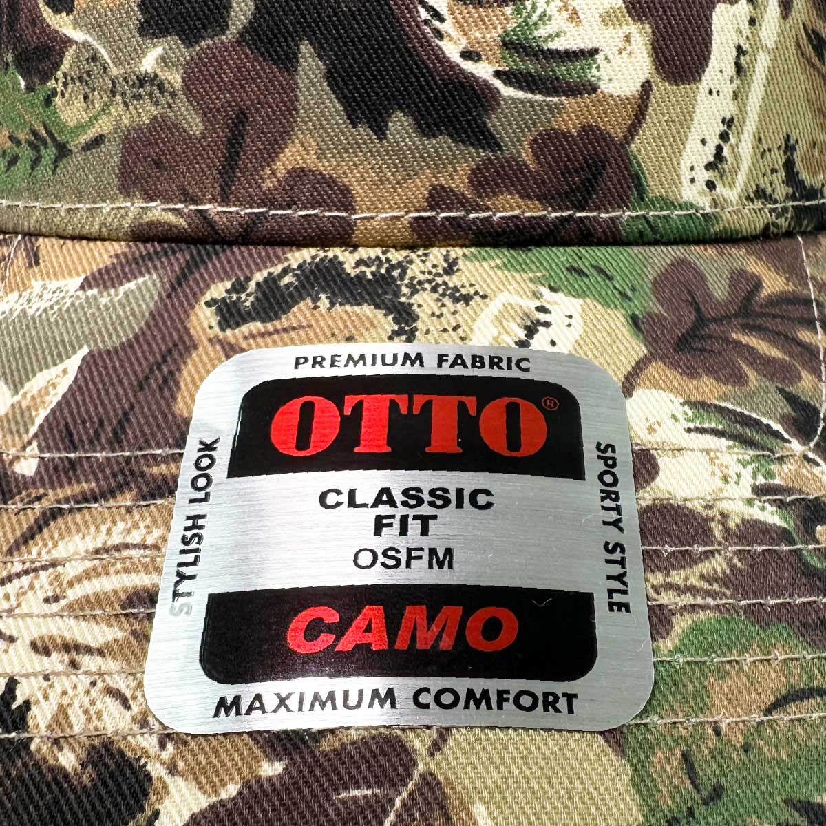 OTTO オットー カモフラージュ 5パネル ミッドプロファイル ベースボールキャップ (品番46-047)