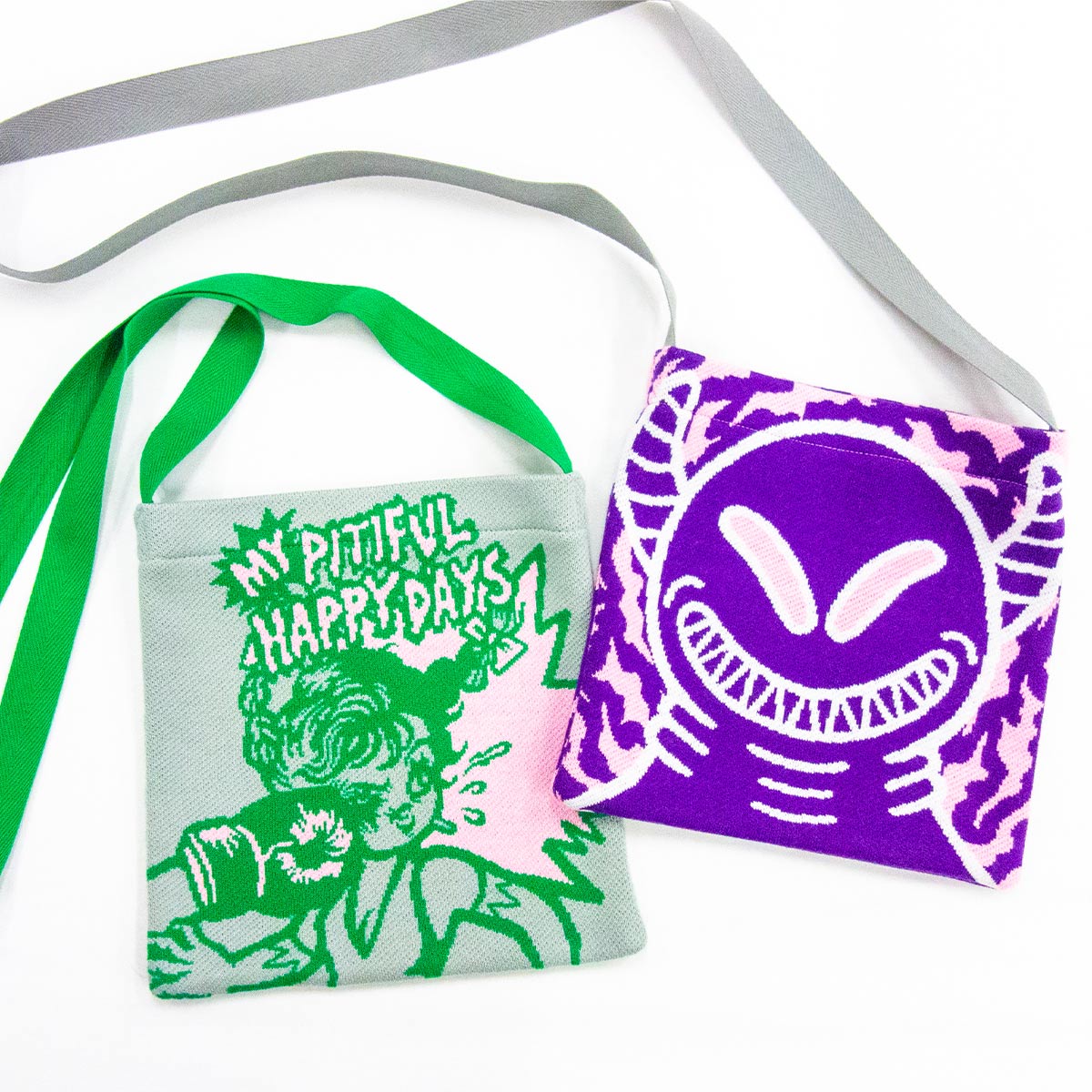 オリジナル編み総柄ショルダーバッグ (品番CPKN-005)