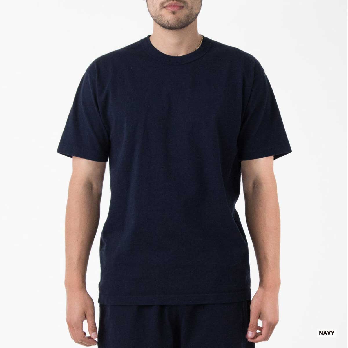 LOS ANGELES APPAREL Short Sleeve Binding Garment Dye T-Shirt 8.5oz [*Domestic]  (#1203GD-Z)