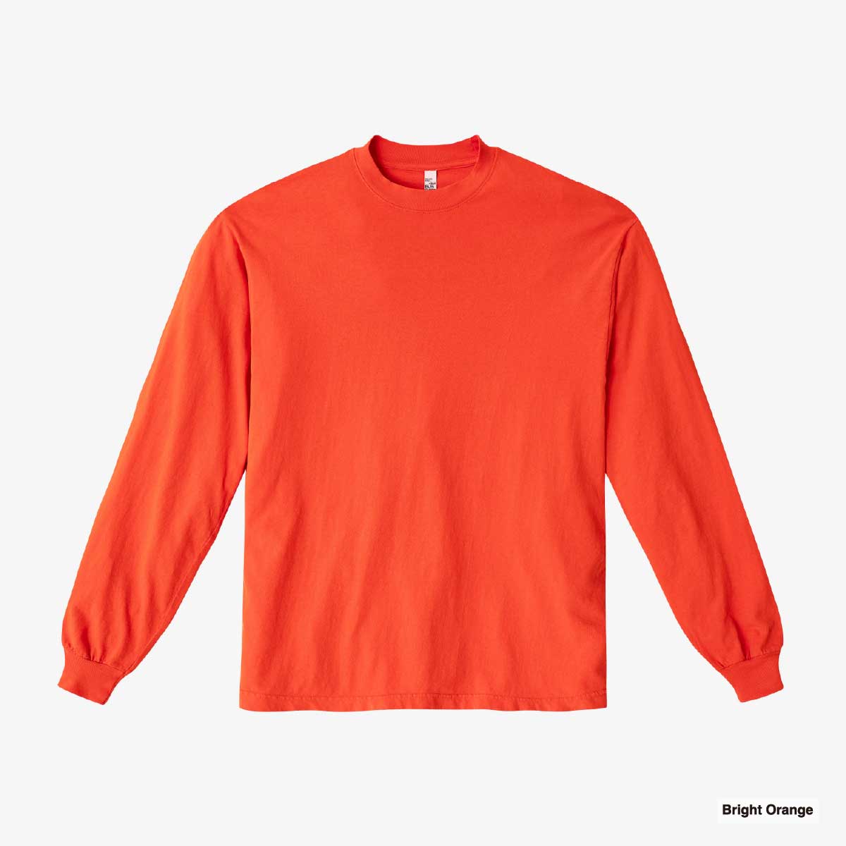 LOS ANGELES APPAREL Long-Sleeve Grmnt Dye Crew Neck 6.5oz (Item No. 1807GD-Z)