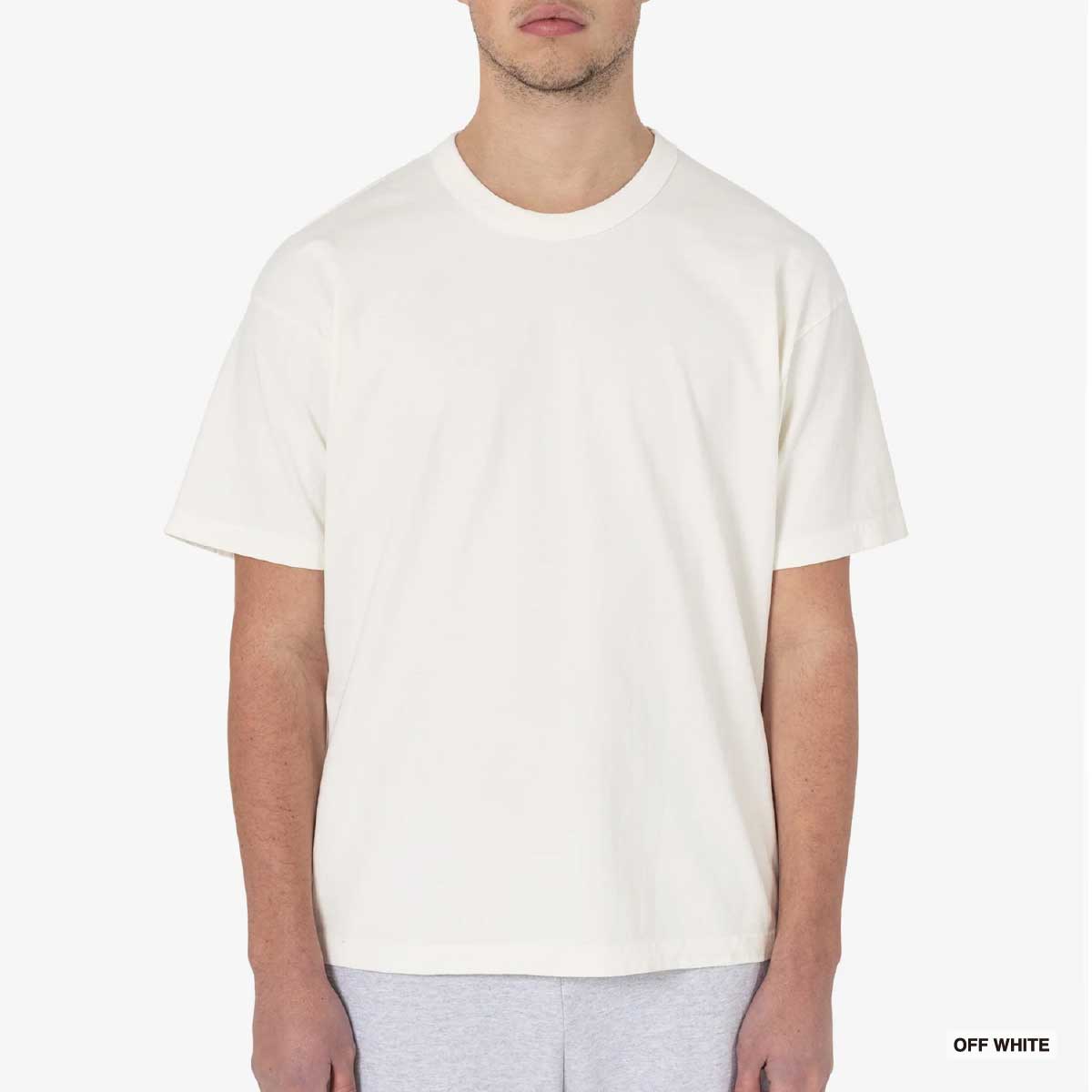 LOS ANGELES APPAREL Short Sleeve Binding Garment Dye T-Shirt 8.5oz [*Domestic]  (#1203GD-Z)