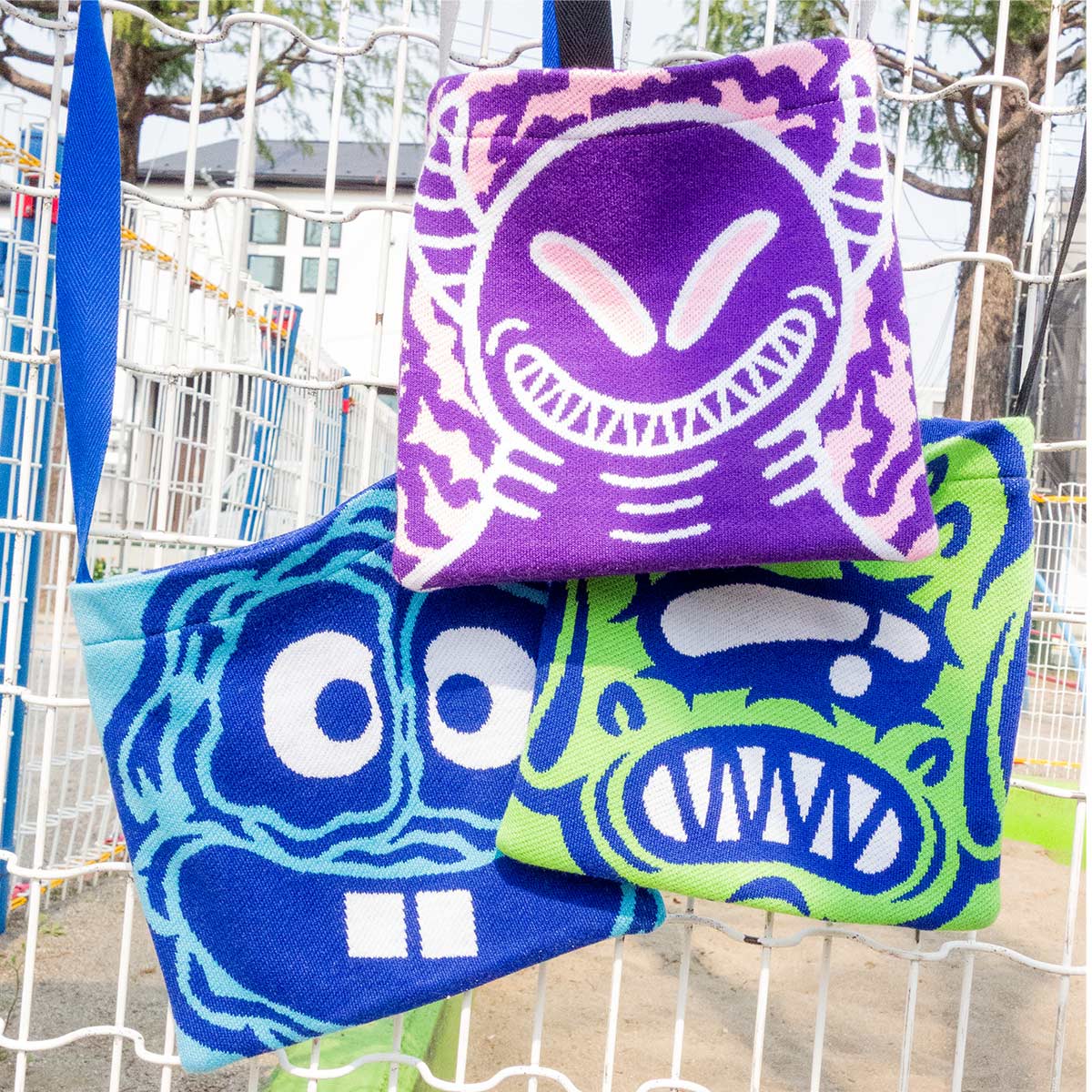 オリジナル編み総柄ショルダーバッグ (品番CPKN-005)