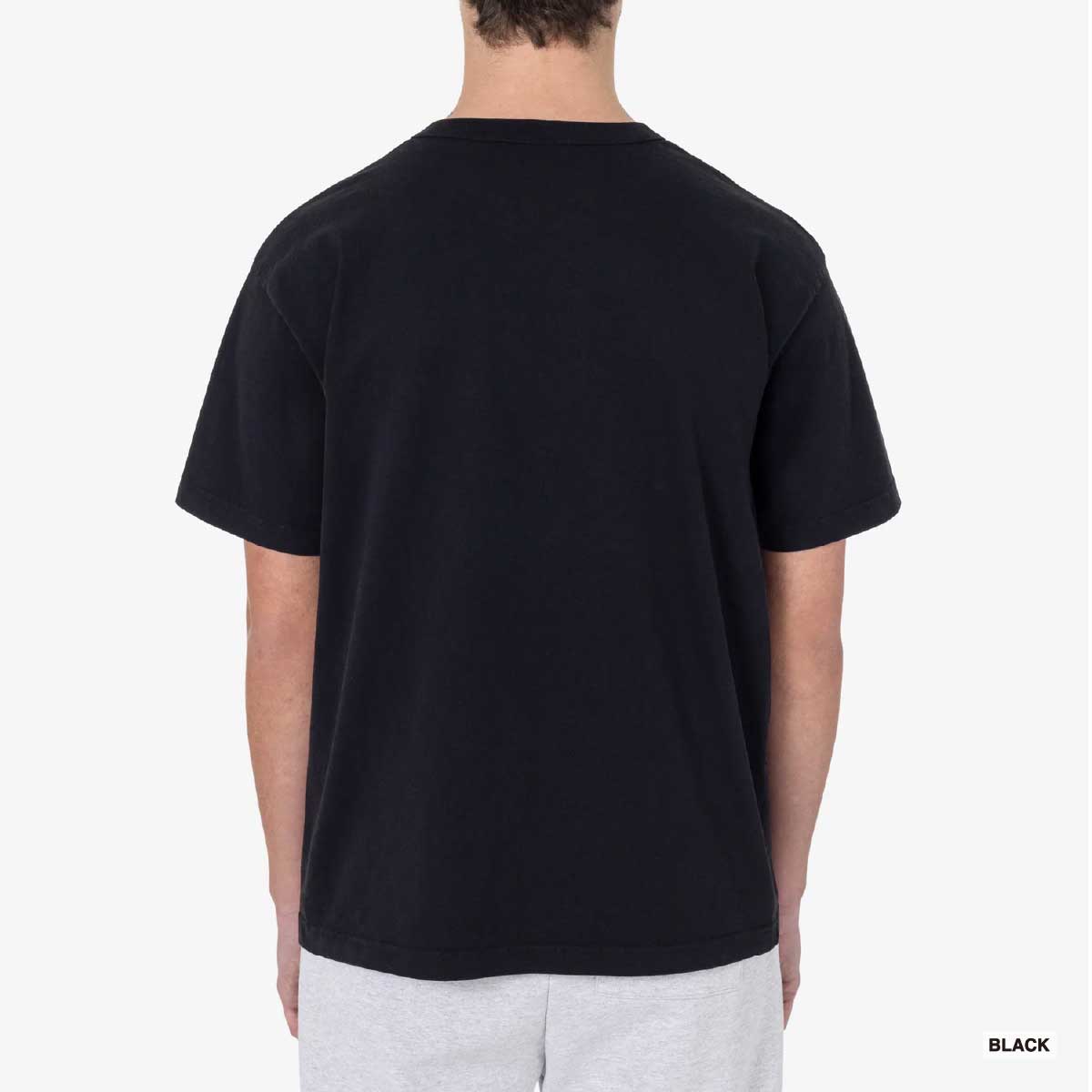 LOS ANGELES APPAREL Short Sleeve Binding Garment Dye T-Shirt 8.5oz [*Domestic]  (#1203GD-Z)